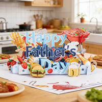 Happy Father's Day Pop-Up Card （Cooking）