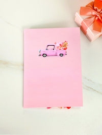 Heart Truck 3D Pop Up Card