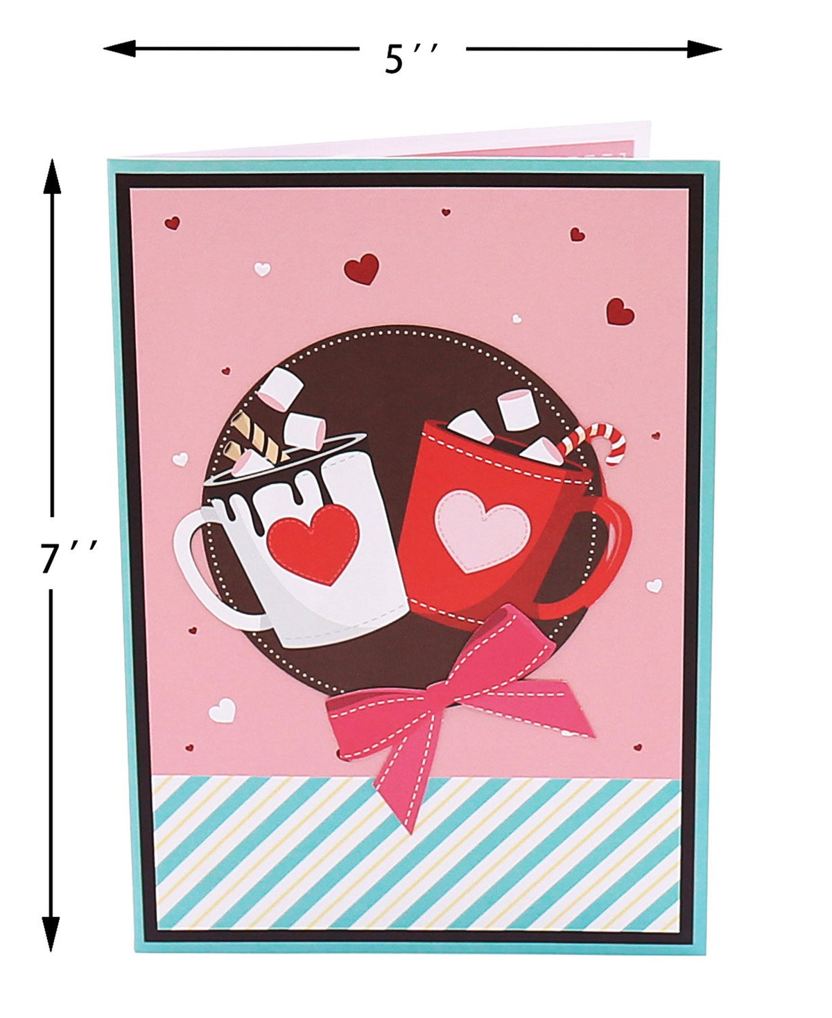 Hot Cocoa Heart Greeting Card