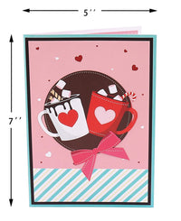 Hot Cocoa Heart Greeting Card