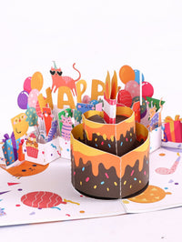 Birthday Cat Greeting Card