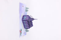 Blue Cathedral 3D Pop Up Card