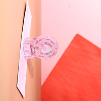 Pink Rose Ferris Wheel Pop Up Card