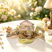 Garden Double Door 3D Pop Up Card