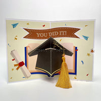 Graduation Hat 3D Pop Up Card