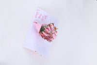 Pink Flower Bouquet Greeting Card