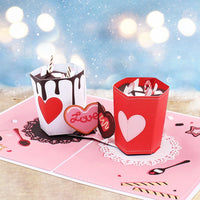 Hot Cocoa Heart Greeting Card