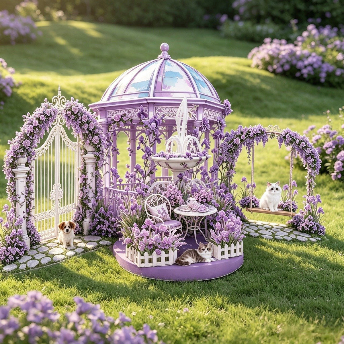 Garden Double Door Pop Up Card