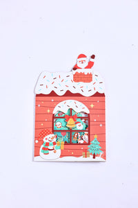 Christmas Tree Gnome Open Door 3D Pop Up Card