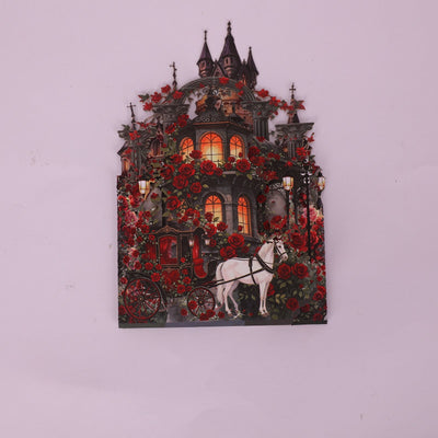 Gothic Garden Double Door 3D Pop Up Card