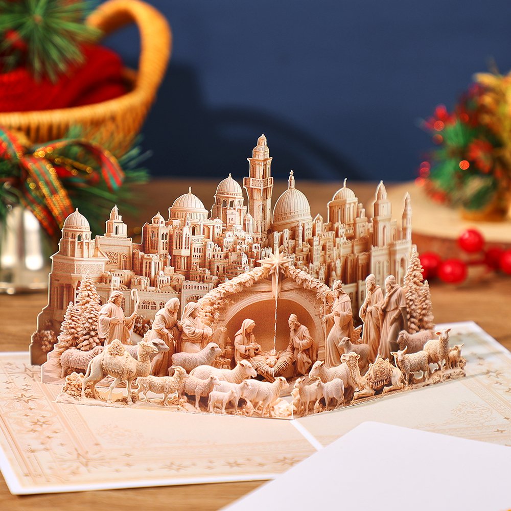 Nativity Statue 3D Pop Up Card