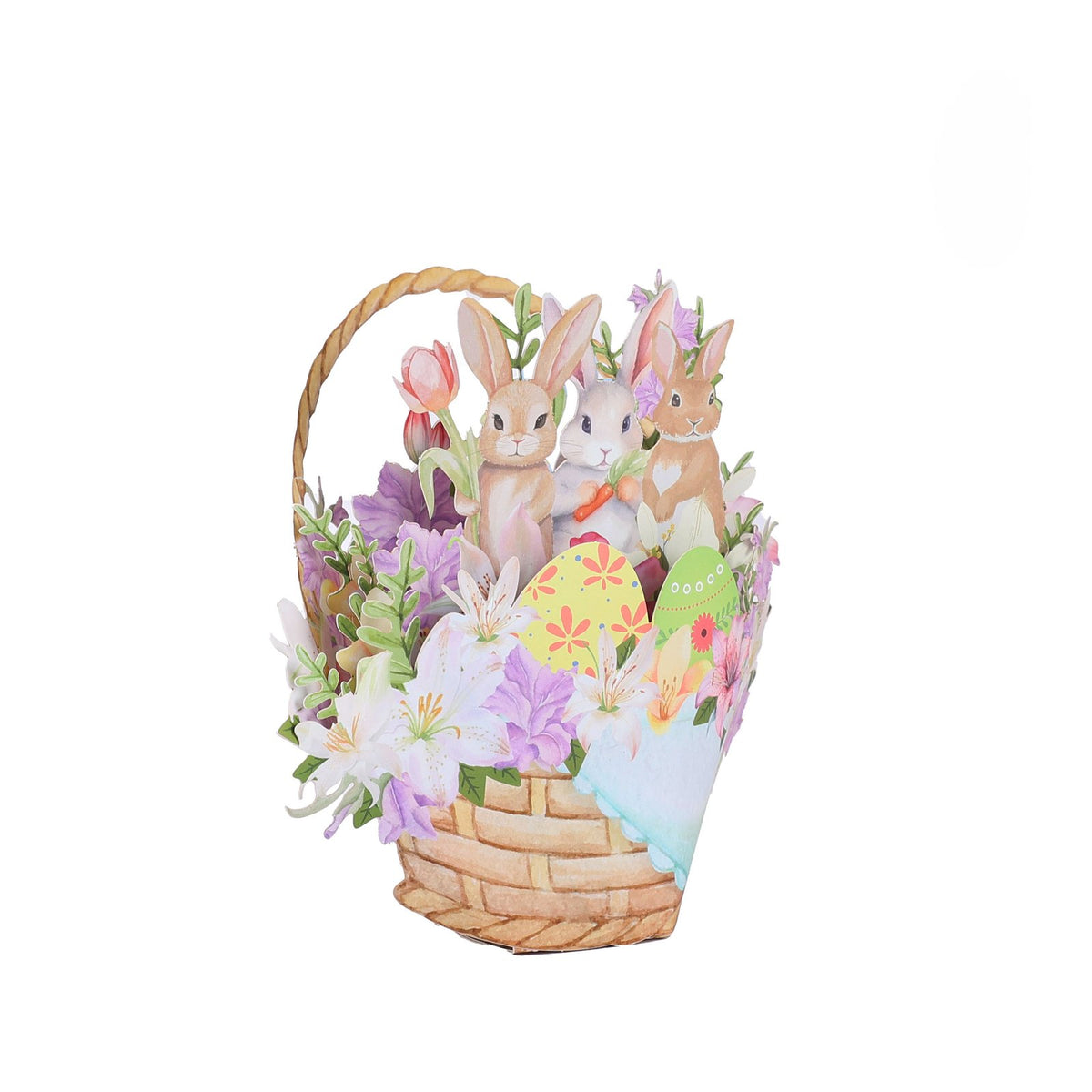 Bunny Flower Basket 3D Pop Up Card