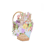 Bunny Flower Basket 3D Pop Up Card