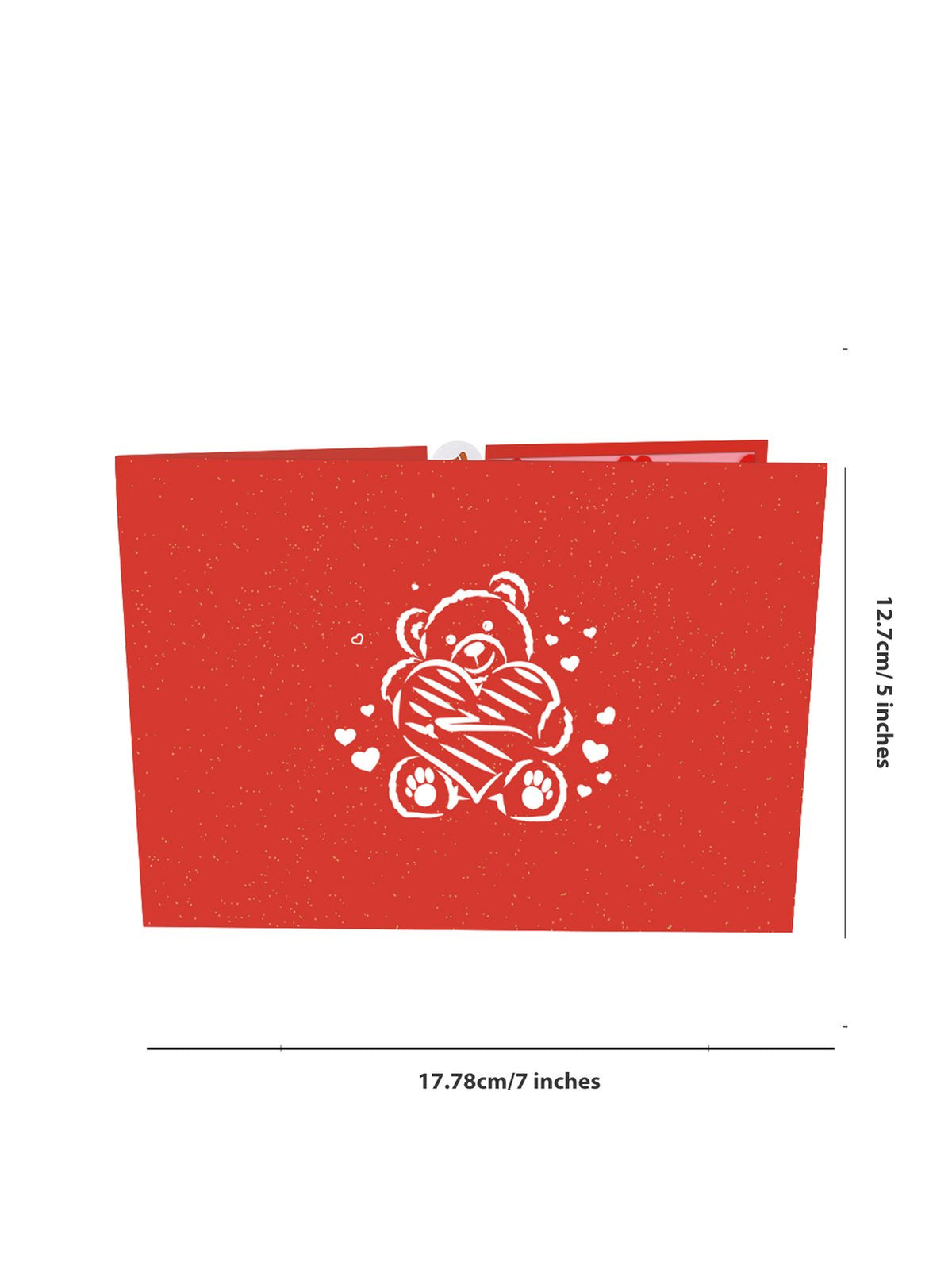 Heart Bear 3D Pop Up Card