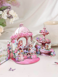 Leprechaun Garden Afternoon Tea 3D Pop Up Card