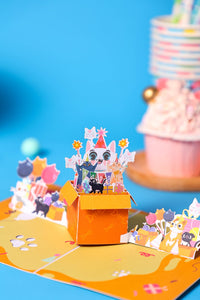Cat Birthday Box Card
