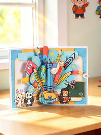 Back To School 3D Pop Up Card