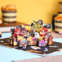 Vintage Magic Birthday Flip Pop Up Card