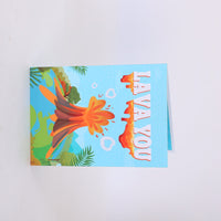 Volcano Dinosaur 3D Pop Up Card