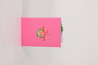 Heart Flamingo Greeting Card