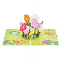 Easter Pink Easter Egg Flip Pop Up Card
