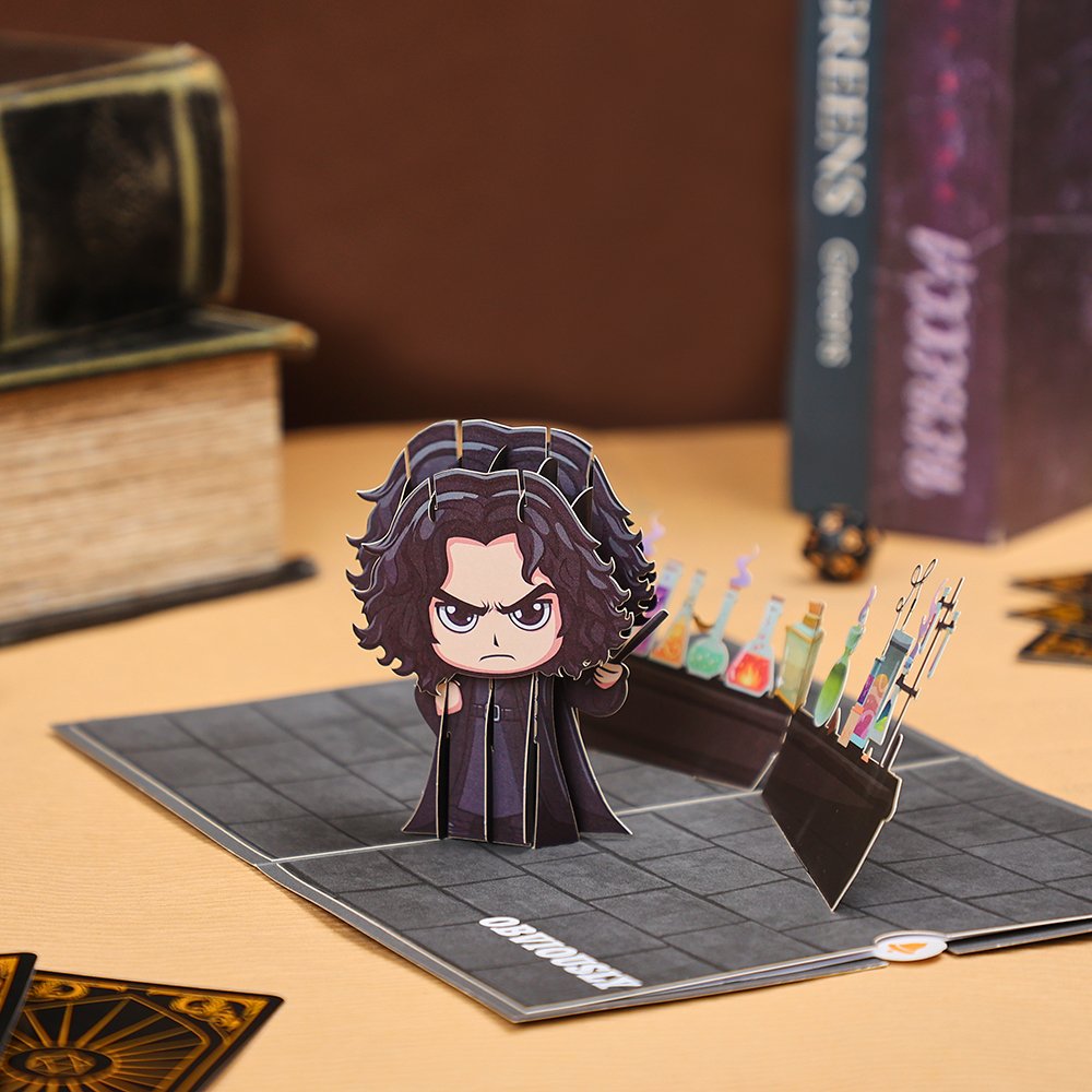 Magic Black Gold Birthday Flip Pop Up Card