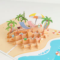 Beach 3D Pop Up Card