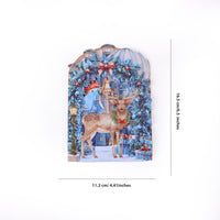 Christmas Amusement Park Double Door Pop Up Card