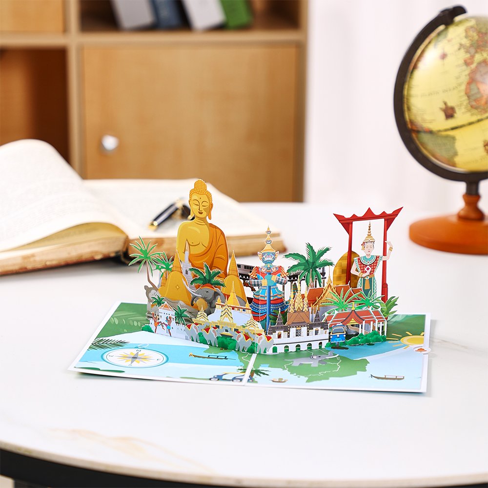City Cityscape Greeting Card Thailand