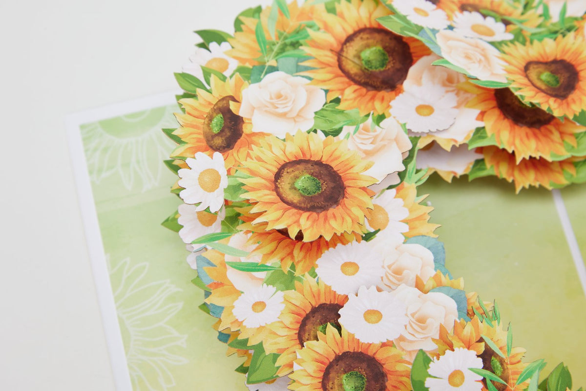 Sunflower Heart Greeting Card