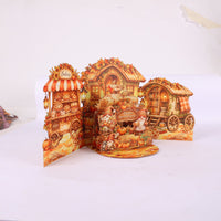 Autumn Gnome Harvest Double Door Pop Up Card