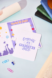 Hollow-Out Flat Graduation Greeting Card