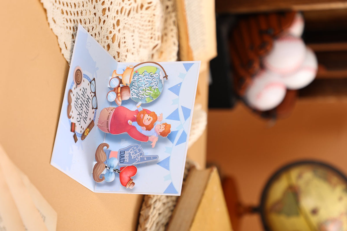 Father's Day Sports Father And Son 90° Greeting Card