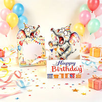 Elephant Birthday Box Card