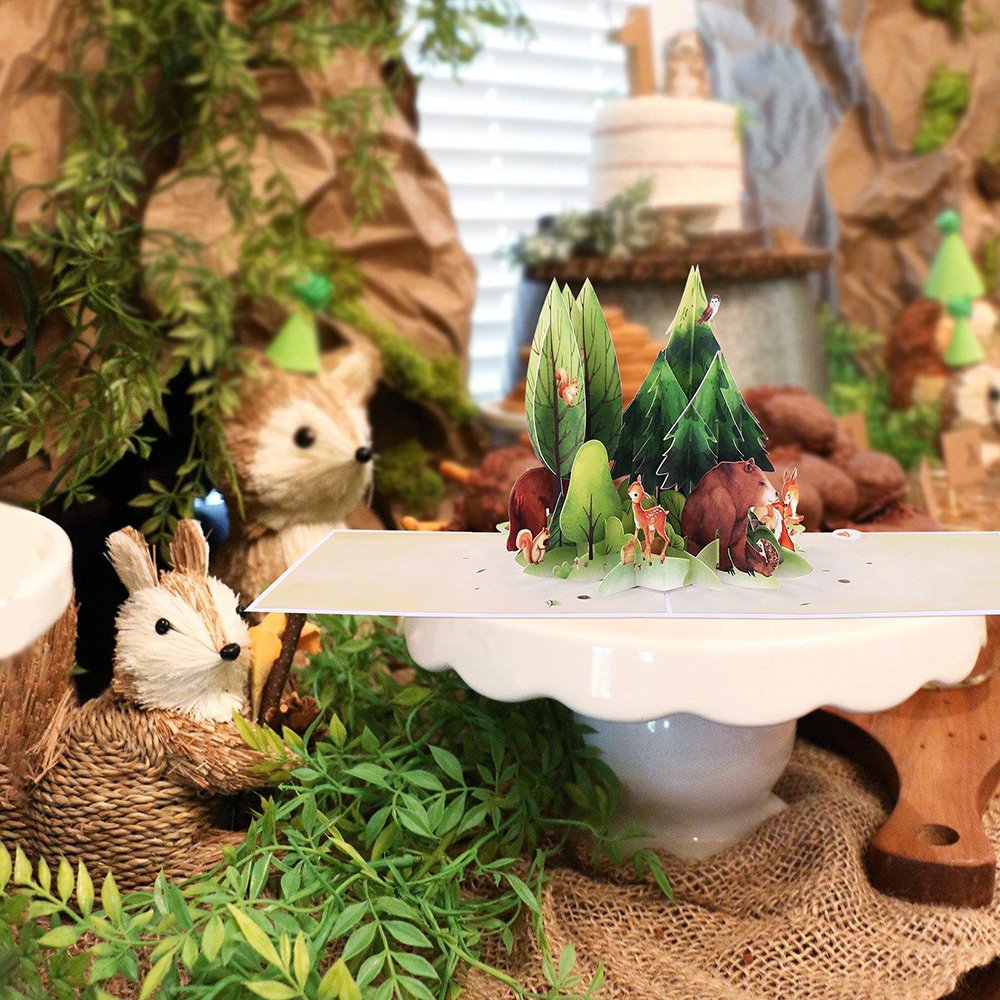 Forest Animals 3D Pop Up Card