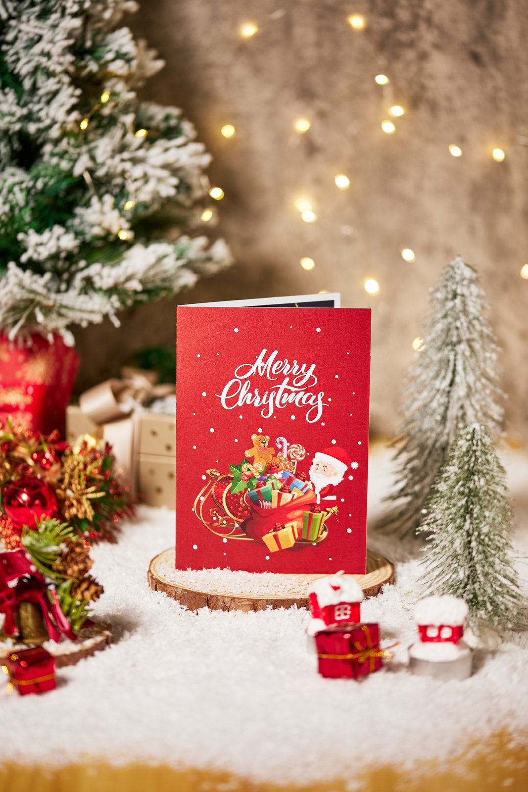 Flying Sleigh Car 3D Pop Up Card