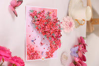 Butterfly Cherry Blossom Flip Pop Up Card
