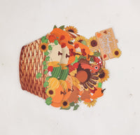 Thanksgiving Flower Basket 3D Pop Up Card