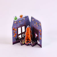 Halloween Pumpkin Open Door Card