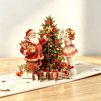 Red Christmas Tree Greeting Card