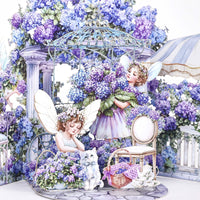 Hydrangea Fairy Double Door Pop Up Card