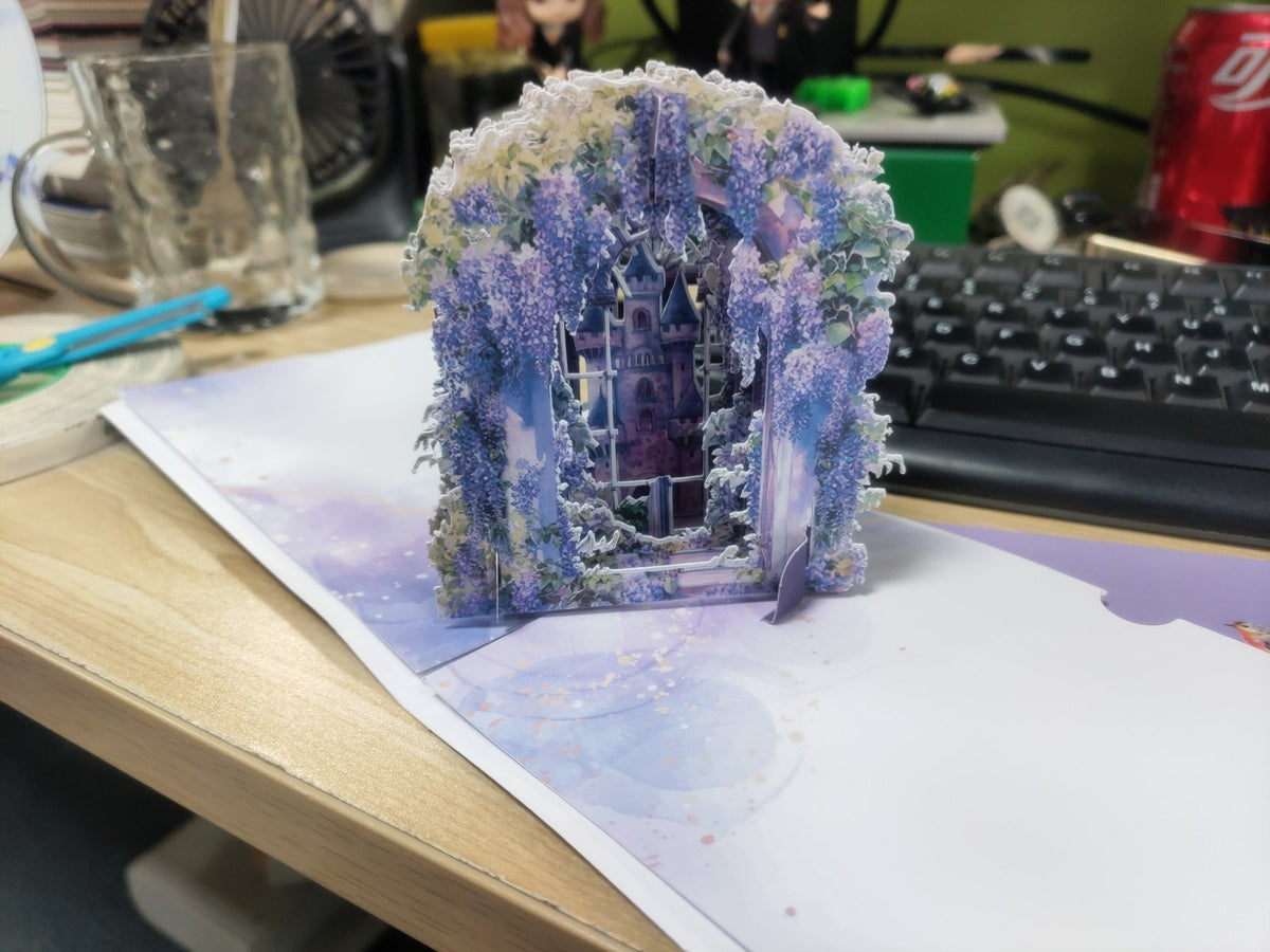 Wisteria Window Greeting Card