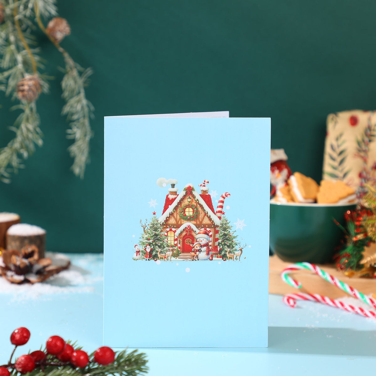 Gingerbread House 3D Pop Up Card