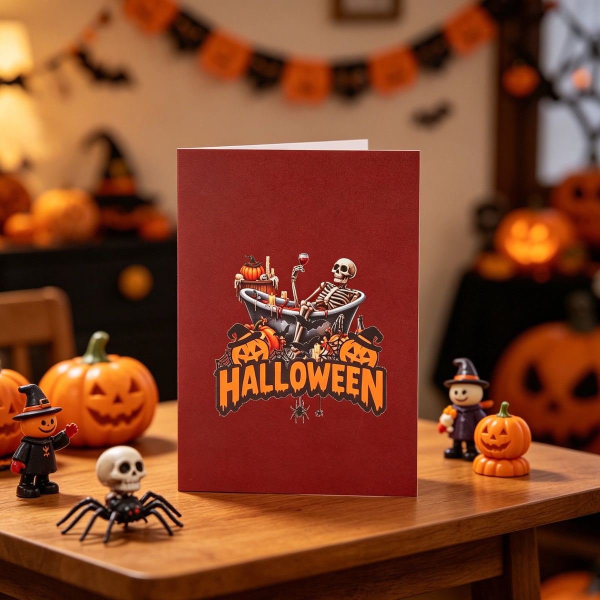 Gothic Skeleton Pop Up Card