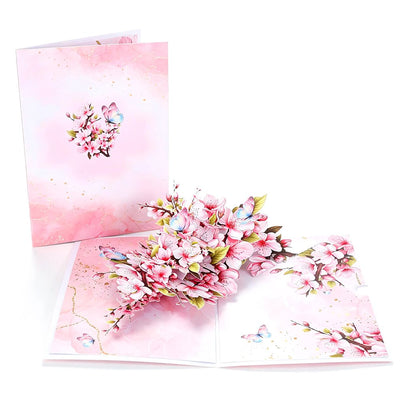 Cherry Blossom Floral Branch Greeting Card