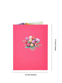 Tulip Flowering Shrubs 3D Pop Up Card
