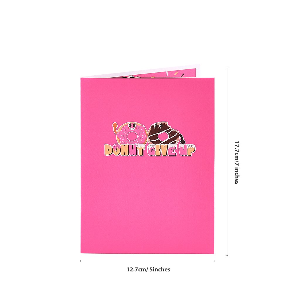 Donut Encouragement 3D Pop Up Card