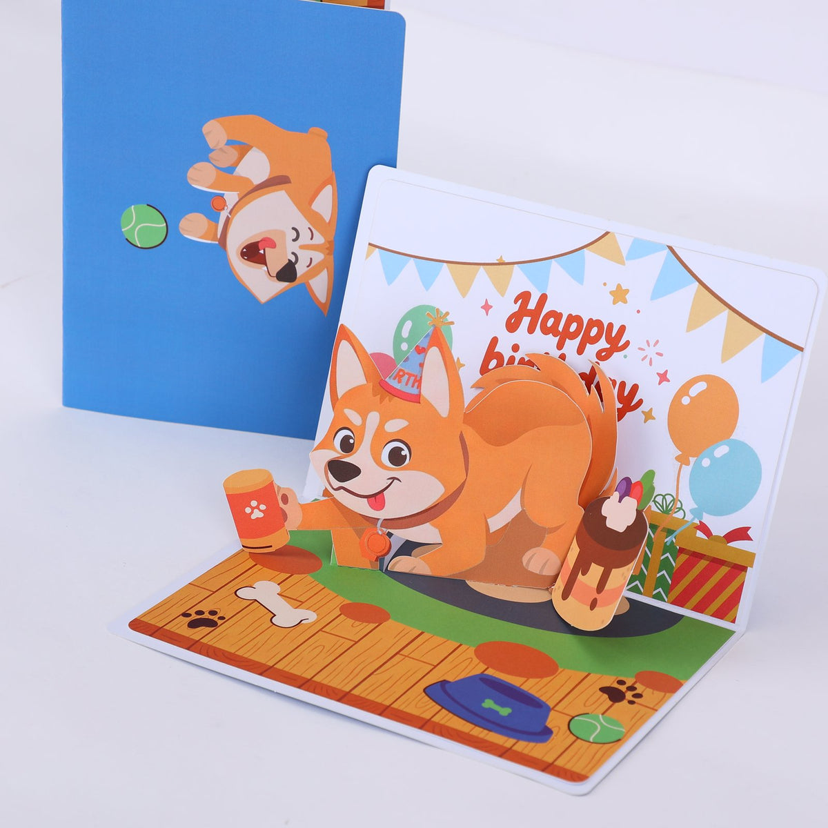 Egg Birthday Dog Greeting Card