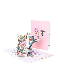 Hummingbird Lily Greeting Card