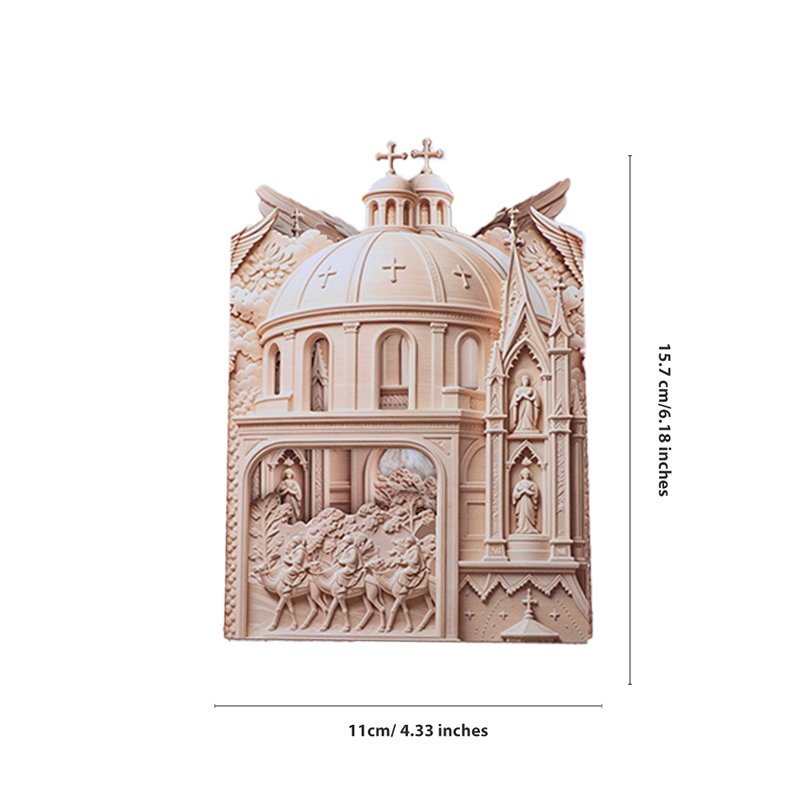 Relief Nativity Greeting Card
